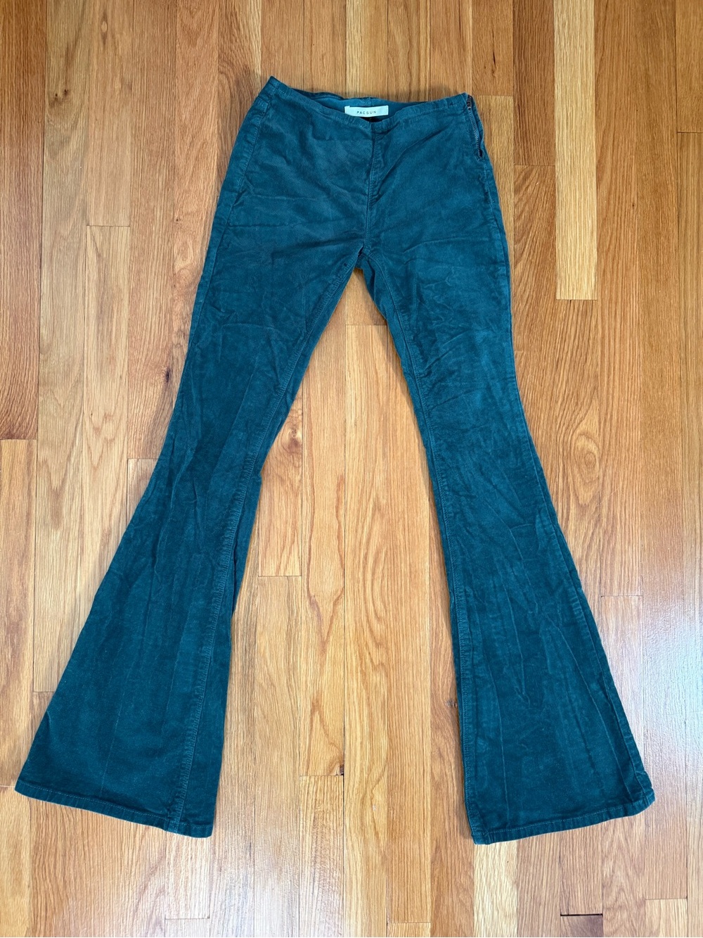 PacSun Women’s Green Corduroy Flare Pants